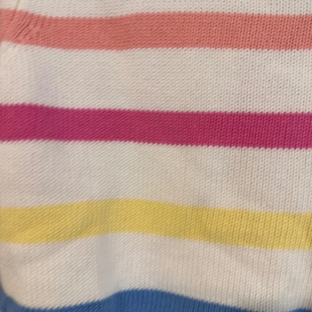 Gap Kids Girls M 7/8 Spring Sweater Rainbow Stripe‎ Cotton Knit GKSJF02X-168